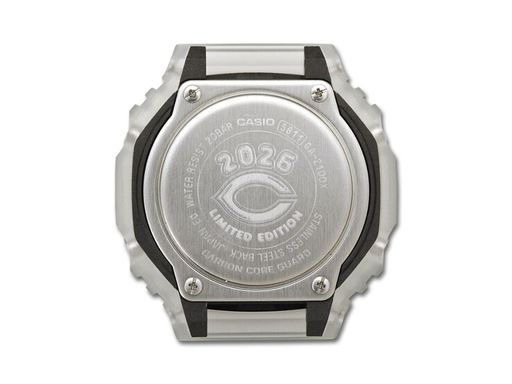 O Casio G-Shock 2026 x Hiroshima Toyo Carp GA-2100X (Fonte da imagem: loja Hiroshima Toyo Carp)