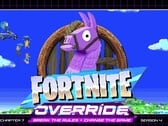 Arte promocional oficial do Fortnite Override.