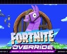 Arte promocional oficial do Fortnite Override.