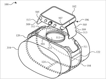 Apple Relógio com câmera. (Fonte de imagem: USPTO)