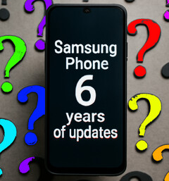 A Samsung promete atualizações de longo prazo para seus smartphones econômicos. Mas a empresa também tem uma grande lacuna em vista. (Imagem criada com ChatGPT)