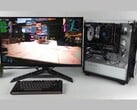 Um PC para jogos econômico com um Intel Arc A380 e Nvidia RTX 3060 executando Cyberpunk 2077 usando Lossless Scaling para geração de quadros com GPU dupla, mostrando contadores de FPS na tela (Fonte da imagem: ETA PRIME via YouTube)