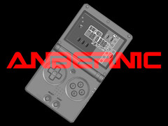 O RG34XX SP como era antes de a Anbernic adotar o layout de joystick duplo da Miyoo. (Fonte da imagem: via Retro Handhelds - editado)