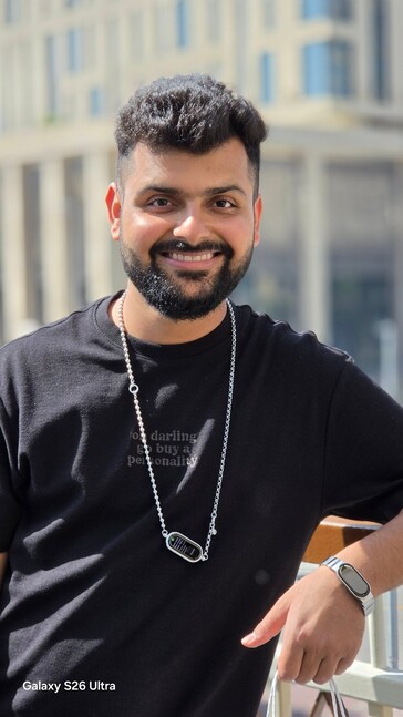 Foto de retrato tirada pela S26 Ultra.