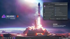 Instalador do EndeavourOS 2024.06.25 com papel de parede de aniversário (Fonte: EndeavourOS)