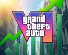 Logotipo do GTA 6 é visto no ticker de ações da Take-Two Interactive