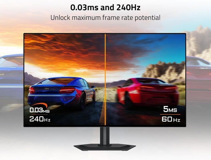 O monitor para jogos Gigabyte GO27Q24G WOLED apresenta uma taxa de atualização de 240 Hz