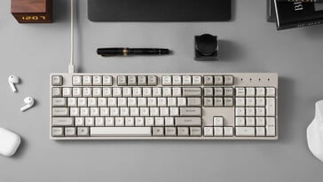 Vista superior do teclado Keychron C2 Pro 8K QMK