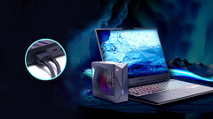 Os novos laptops para jogos da Mechrevo podem ser equipados com uma RTX 4090 e ser refrigerados a água (Fonte da imagem: Mechrevo [Editado])