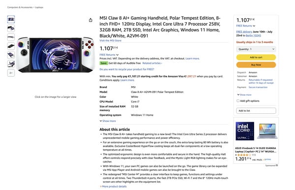 (Fonte da imagem: Amazon Germany)