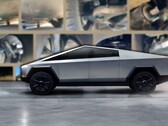Fotos de espionagem de um Tesla Cybertruck quebrado revelaram seu sistema de suspensão. (Fonte da imagem: Tesla &amp; Electrek - editado)