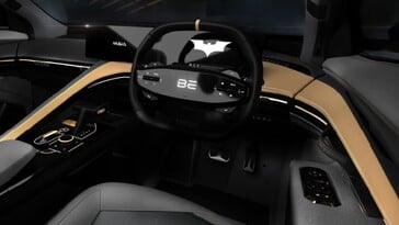 O cockpit do Mahindra Batman EV (Fonte da imagem: Mahindra)