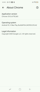 Versão pré-instalada do Chrome: 131 (Fonte da imagem: Captura de tela - Sergey Tarasov - Notebookcheck)