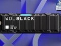 O WD_BLACK SN850 para PS5 tem até mesmo um LED azul para aqueles que mantêm o painel lateral do console removido. (Fonte de imagem: Western Digital/Sony - editado)