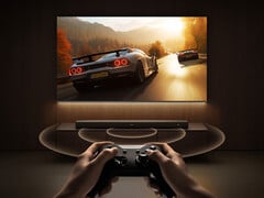 O novo alto-falante de TV de 5.1.2 canais custa cerca de US$ 281 na China. Na foto: uma imagem promocional da barra de som (Fonte da imagem: Xiaomi)