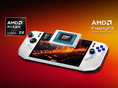 O MSI Claw A8 é o primeiro dispositivo portátil para jogos a ser fornecido com a APU Ryzen Z2 Extreme da AMD. (Fonte da imagem: MSI)