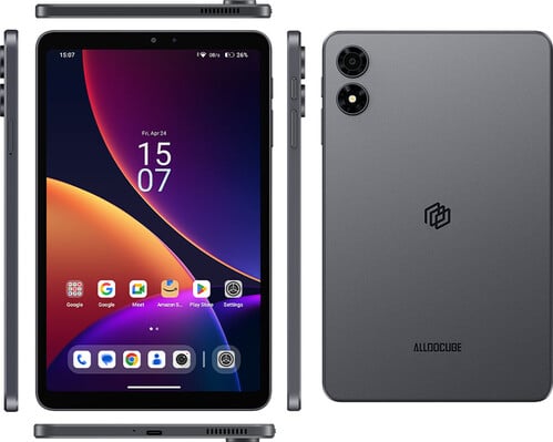 Alldocube iPlay 80 mini Pro mostrado sob diferentes ângulos