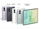 Cores atualmente disponíveis para o Galaxy Z Fold 8.