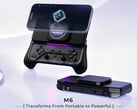 O controle Abxylute M6 possui alças magnéticas removíveis para um perfil mais fino.