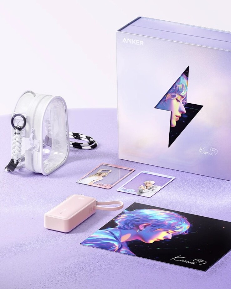 O conjunto de presente Anker x Karina power bank foi lançado na China. (Fonte da imagem: Anker)