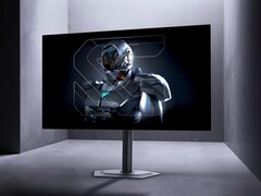 O Gigabyte MO27Q28GR adiciona um acabamento brilhante ao painel OLED Tandem de 280 Hz. (Fonte da imagem: Gigabyte)