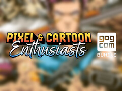 O pacote GOG da Pixel and Cartoon Enthusiasts tem 14 jogos independentes. Na foto: imagem editada da capa de Ashworld. (Fonte da imagem: Humble Bundle)