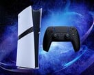Exibição do console PS5 Pro com controle DualSense (Fonte da imagem: Sony PlayStation com edições)