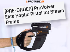 Controle ProVolver Elite Haptic Pistol para Steam Frame. (Fonte da imagem: ProTubeVR)