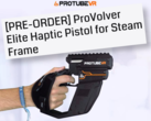 Controle ProVolver Elite Haptic Pistol para Steam Frame. (Fonte da imagem: ProTubeVR)