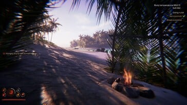 Uma imagem que mostra um acampamento no jogo Project Castaway.