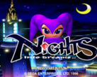 A tela inicial de Nights Into Dreams da SEGA (fonte da imagem: Sega Retro)