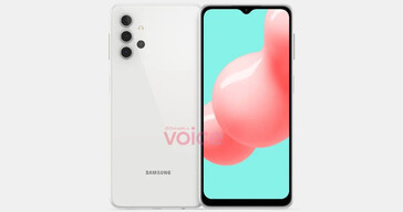 Espera-se que o Galaxy A32 tenha este aspecto... (Fonte: Voz)