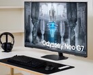 O novo monitor Samsung Odyssey Neo G7 de 43 polegadas usa tecnologia de matriz quântica. (Fonte de imagem: Samsung)