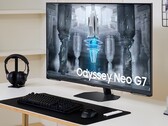 O novo monitor Samsung Odyssey Neo G7 de 43 polegadas usa tecnologia de matriz quântica. (Fonte de imagem: Samsung)