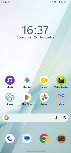 Sony Xperia 10 VIII: Ecrã inicial