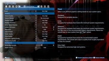 Configurações gráficas