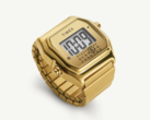 O relógio de anel dourado MM6 Maison Margiela x Timex T80, na foto. (Fonte da imagem: Timex)
