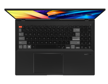 Asus Vivobook Pro 16X - Preto - Teclado. (Fonte da imagem: Asus)