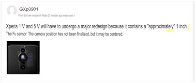 Rumores de câmeras Xperia 1 V e 5 V. (Fonte da imagem: SumahoDigest - tradução automática)