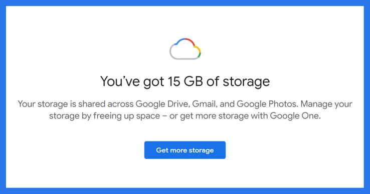 Os dias de armazenamento gratuito de 15 GB podem acabar em breve.