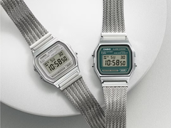 Da esquerda para a direita (na foto), Casio A158 WEM-7JF e A158 WEM-3JF. (Fonte da imagem: Casio Japan)