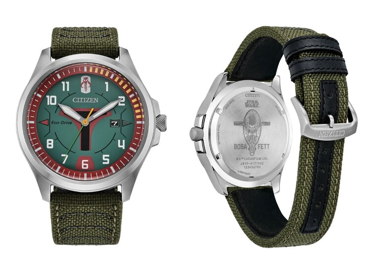 O relógio Citizen Star Wars Boba Fett AW1418-06W. (Fonte da imagem: Citizen)