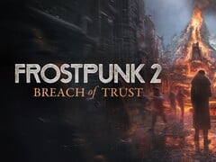 A arte oficial de Frostpunk 2: Breach of Trust.