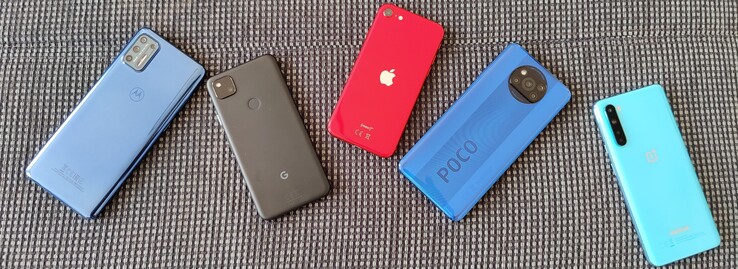 Teste de câmera para smartphone de médio alcance: Pixel 4a vs. Poco X3 vs. iPhone SE vs. OnePlus Nord vs. Moto G9 Plus