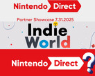 Banner do Nintendo Direct Partner Showcase, Indie World e Nintendo Direct (Fonte da imagem: Nintendo of America com edições)