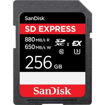 Cartão SD com interface SD Express. (Imagem: Sandisk)
