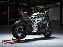 Triumph lançou algumas fotos atraentes de seu protótipo esportivo de motocicleta elétrica TE-1 (Imagem: Triumph)