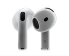 Espera-se que os AirPods 5 tenham o mesmo design que os AirPods 4 mostrados aqui.