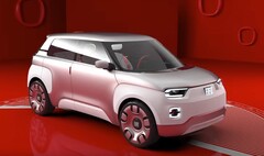 O veículo elétrico da Fiat inspirado no Panda provavelmente se parecerá com o recente Concept Centoventi quando for lançado. (Fonte da imagem: Fiat)