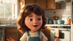 Um quadro de um vídeo de exemplo do Veo 2 gerado a partir do prompt 